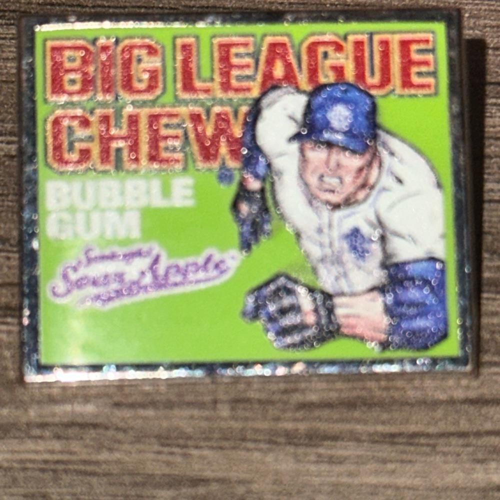 New era swinging sour apple pin